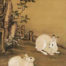 Double Rabbits (by Leng Mu) 冷牧双兔图